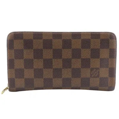 Pre-owned Louis Vuitton Brown Damier Canvas Long Wallet (bi-fold) ()