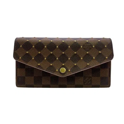 Pre-owned Louis Vuitton Brown Damier Canvas Long Wallet (tri-fold) ()