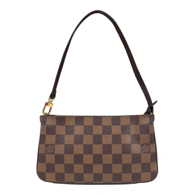 Pre-owned Louis Vuitton Brown Damier Canvas Pouch Shoulder Bag ()