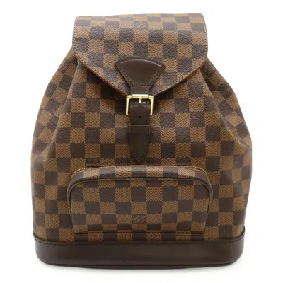 Pre-owned Louis Vuitton Brown Damier Canvas Pvc Backpack Shoulder Bag ()