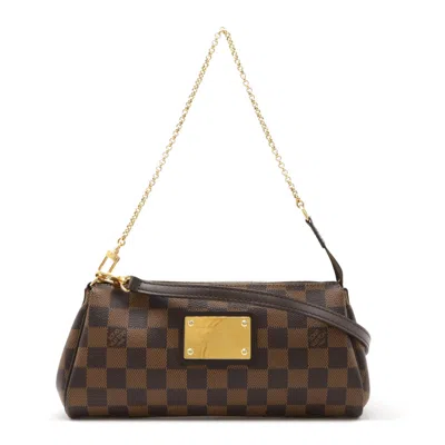 Pre-owned Louis Vuitton Brown Damier Canvas Pvc Clutch Bag Pouch Shoulder Bag ()