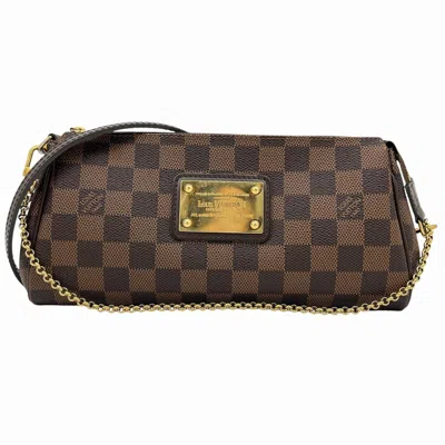 Pre-owned Louis Vuitton Brown Damier Canvas Pvc Clutch Bag Pouch Shoulder Bag ()