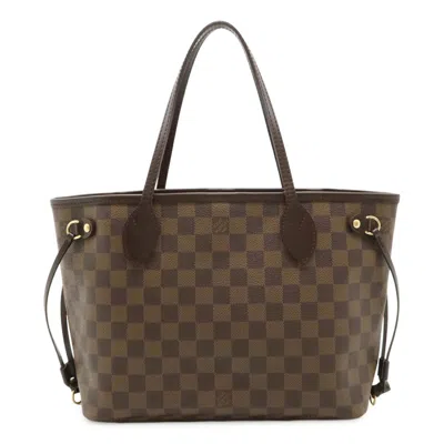 Pre-owned Louis Vuitton Brown Damier Canvas Pvc Handbag Shoulder Bag Tote Bag ()