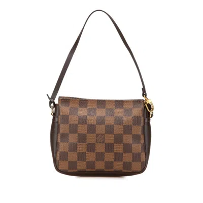 Pre-owned Louis Vuitton Brown Damier Canvas Pvc Leather Pouch Shoulder Bag ()
