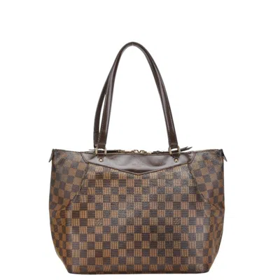 Pre-owned Louis Vuitton Brown Damier Canvas Pvc Leather Shoulder Bag Tote Bag ()