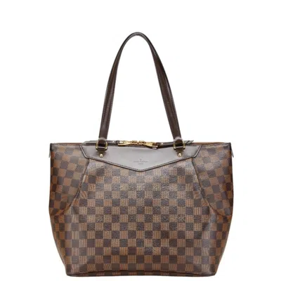 Pre-owned Louis Vuitton Brown Damier Canvas Pvc Leather Shoulder Bag Tote Bag ()