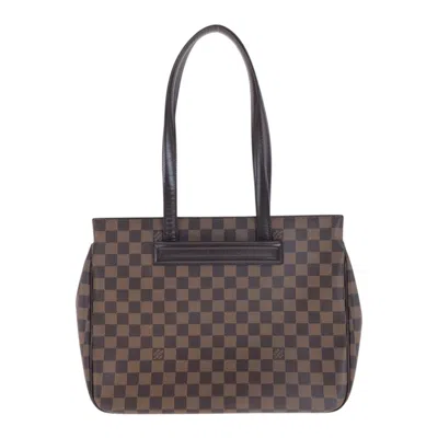 Pre-owned Louis Vuitton Brown Damier Canvas Pvc Leather Shoulder Bag Tote Bag ()