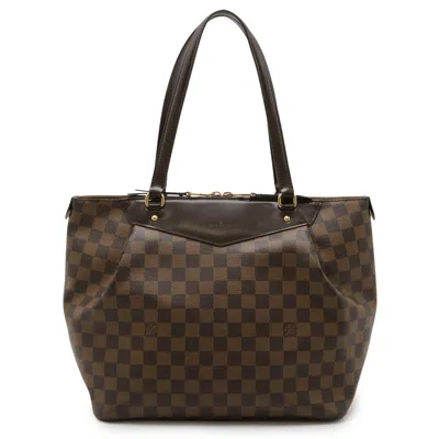 Pre-owned Louis Vuitton Brown Damier Canvas Pvc Shoulder Bag Tote Bag ()