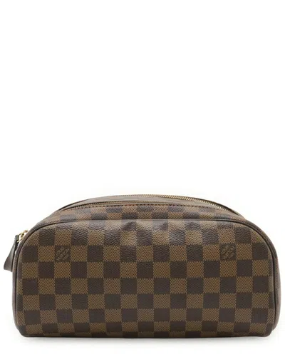 Louis Vuitton Brown Damier Canvas Toiletry Pouch King Size (authentic Pre-  Loved)