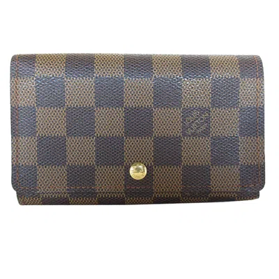 Pre-owned Louis Vuitton Brown Damier Canvas Wallet (bi-fold) ()