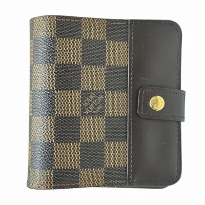 Pre-owned Louis Vuitton Brown Damier Canvas Wallet (bi-fold) ()