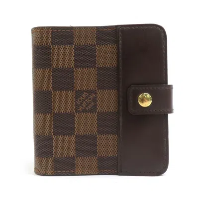 Pre-owned Louis Vuitton Brown Damier Canvas Wallet (bi-fold) ()