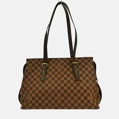 Pre-owned Louis Vuitton Brown Damier Chelsea Shoulder Tote Bag