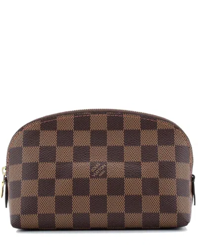 Pre-owned Louis Vuitton Brown Damier Cosmetic Pouch (authentic Pre-loved)