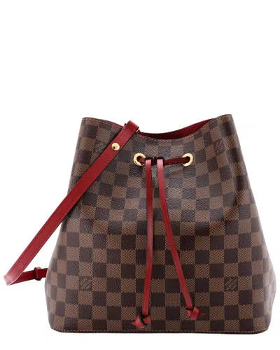 Louis Vuitton Brown Damier Ebene & Leather Neonoe (authentic Pre-loved)