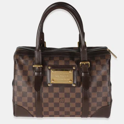 Pre-owned Louis Vuitton Brown Damier Ebene Canvas Berkeley Satchel