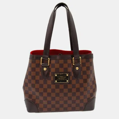 Pre-owned Louis Vuitton Brown Damier Ebene Canvas Hampstead Pm Tote Bag