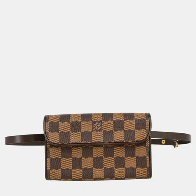 Pre-owned Louis Vuitton Damier Pochette Florentine Belt Bum Bag