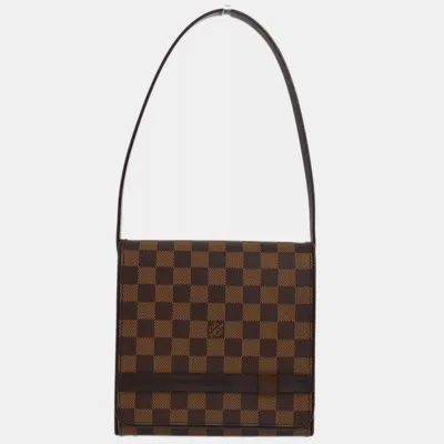 Pre-owned Louis Vuitton Brown Damier Ebene Canvas Tribeca Mini Handbag