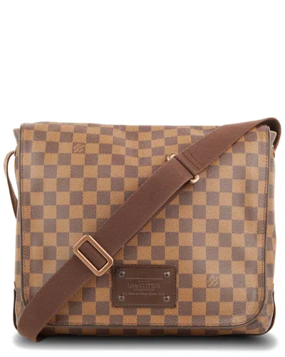 Pre-owned Louis Vuitton Brown Damier Ebene Coated Canvas Brooklyn (authentic Pre-loved)