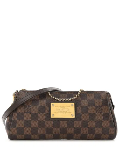 Pre-owned Louis Vuitton Brown Damier Ebene Coated Canvas Eva (authentic Pre-loved)
