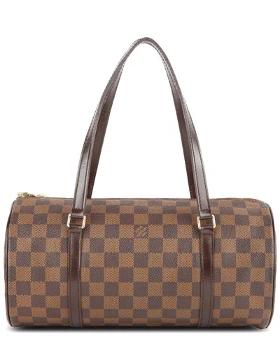 Pre-owned Louis Vuitton Brown Damier Ebene Coated Canvas Papillon With Pouch (authentic  )