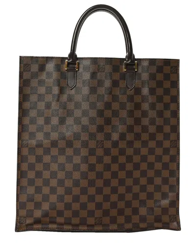 Pre-owned Louis Vuitton Brown Damier Ebene Coated Canvas Sac Plat (authentic Pre-loved)