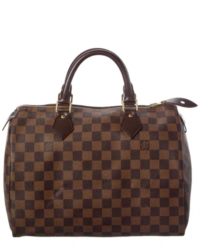 Pre-owned Louis Vuitton Brown Damier Ebene Coated Canvas Speedy 30 (authentic Pre-loved)