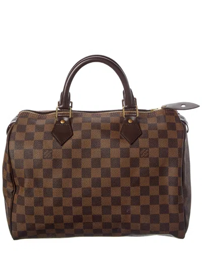 Pre-owned Louis Vuitton Brown Damier Ebene Coated Canvas Speedy 30 (authentic Pre-loved)