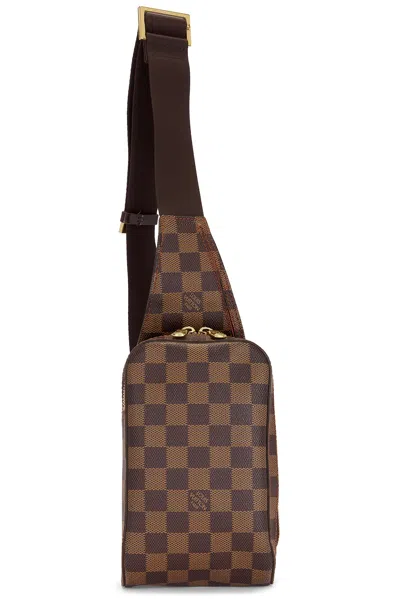 Pre-owned Louis Vuitton Brown Damier Ebene Geronimos Belt Bag