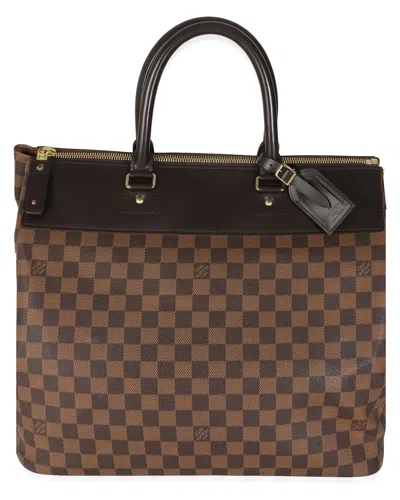Pre-owned Louis Vuitton Brown Damier Ebene Greenwich Pm (authentic Pre-loved)