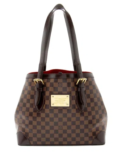 Pre-owned Louis Vuitton Brown Damier Ebene Hampstead Mm (authentic Pre-loved)