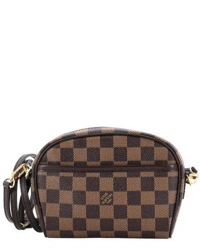 Pre-owned Louis Vuitton Brown Damier Ebene Ipanema Pochette (authentic Pre-loved)