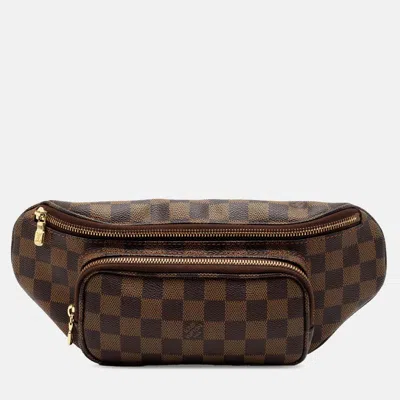 Pre-owned Louis Vuitton Brown Damier Ebene Melville Belt Bum Bag