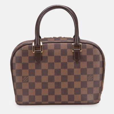 Pre-owned Louis Vuitton Brown Damier Ebene Mini Sarria