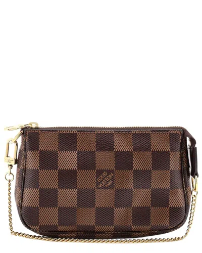 Louis Vuitton Brown Damier Ebene Pochette Accessoires Mini (authentic Pre-  Loved)