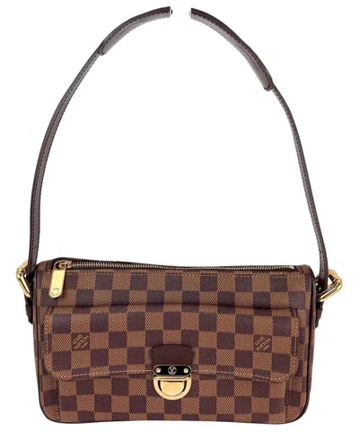 Pre-owned Louis Vuitton Brown Damier Ebene Ravello Gm (authentic Pre-loved)