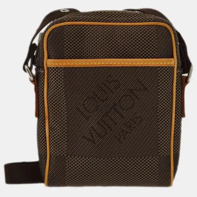 Pre-owned Louis Vuitton Brown Damier Geant Mini Citadin Shoulder Bag