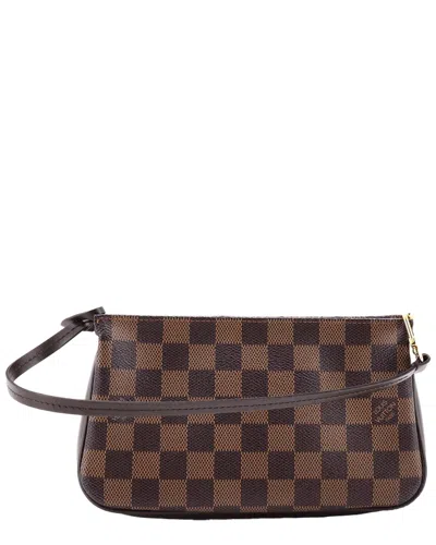 Pre-owned Louis Vuitton Brown Damier Navona Pochette Accessoires (authentic Pre-loved)