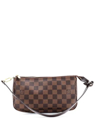 Pre-owned Louis Vuitton Brown Damier Pochette Accessoires Nm (authentic Pre-loved)