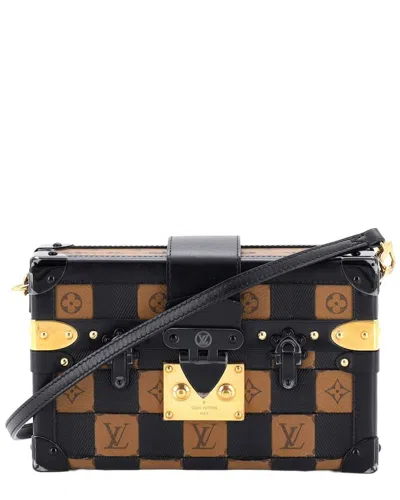 Louis Vuitton Brown Damier Tressage Monogram Canvas & Leather Petite Malle  (authentic Pre-loved)
