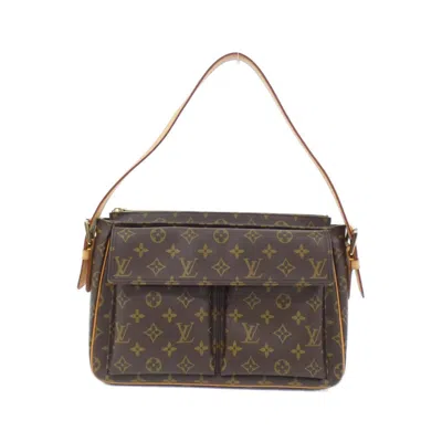 Pre-owned Louis Vuitton Brown Dark Brown Marron Coated Canvas Shoulder Bag ()