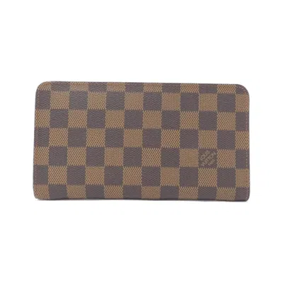 Pre-owned Louis Vuitton Brown Ebene Coated Canvas Coin Purse/coin Case ()
