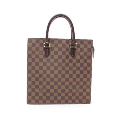 Pre-owned Louis Vuitton Brown Ebene Coated Canvas Leather Tote Bag ()