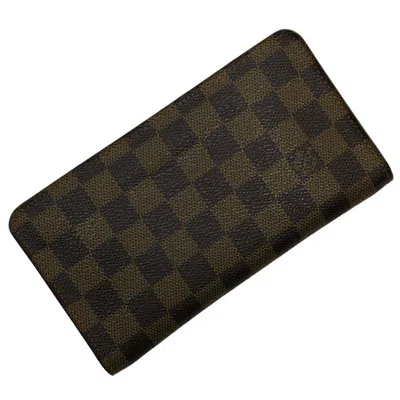 Pre-owned Louis Vuitton Brown Ebene Damier Canvas Coin Purse/coin Case () In Brown, Ebene