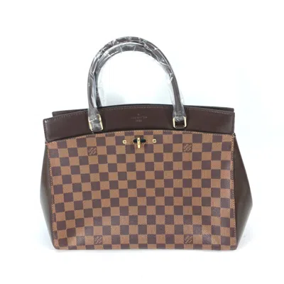 Pre-owned Louis Vuitton Brown Ebene Damier Canvas Handbag Shoulder Bag Tote Bag () In Brown, Ebene