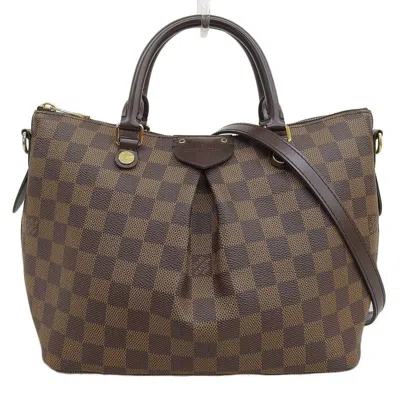 Pre-owned Louis Vuitton Brown Ebene Damier Canvas Handbag Tote Bag ()