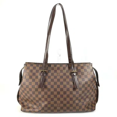 Pre-owned Louis Vuitton Brown Ebene Damier Canvas Shoulder Bag Tote Bag ()