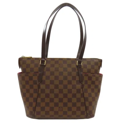 Pre-owned Louis Vuitton Brown Ebene Damier Canvas Tote Bag ()