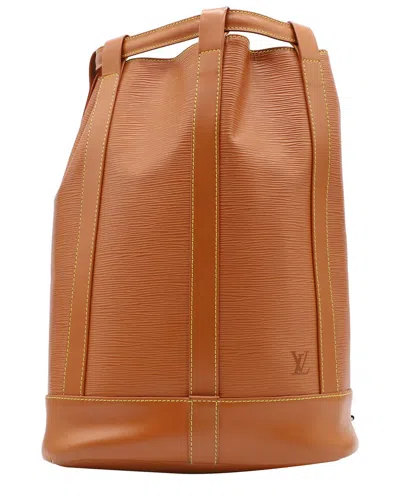 Pre-owned Louis Vuitton Brown Epi Leather Backpack (authentic Pre-loved)